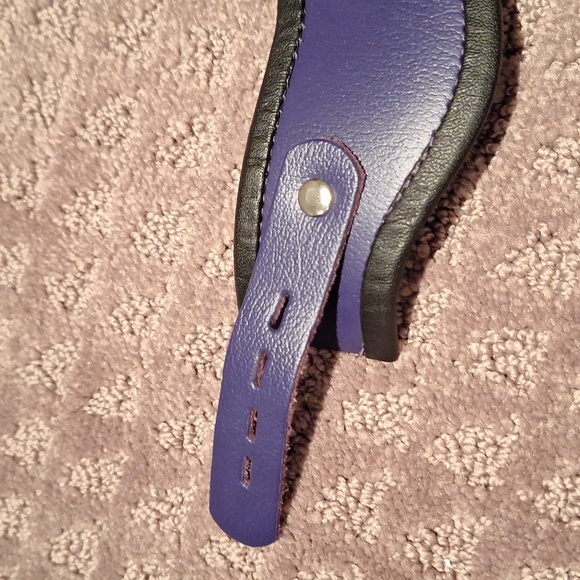 The Stockroom Purple Leather Choker - Picture 5 of 8